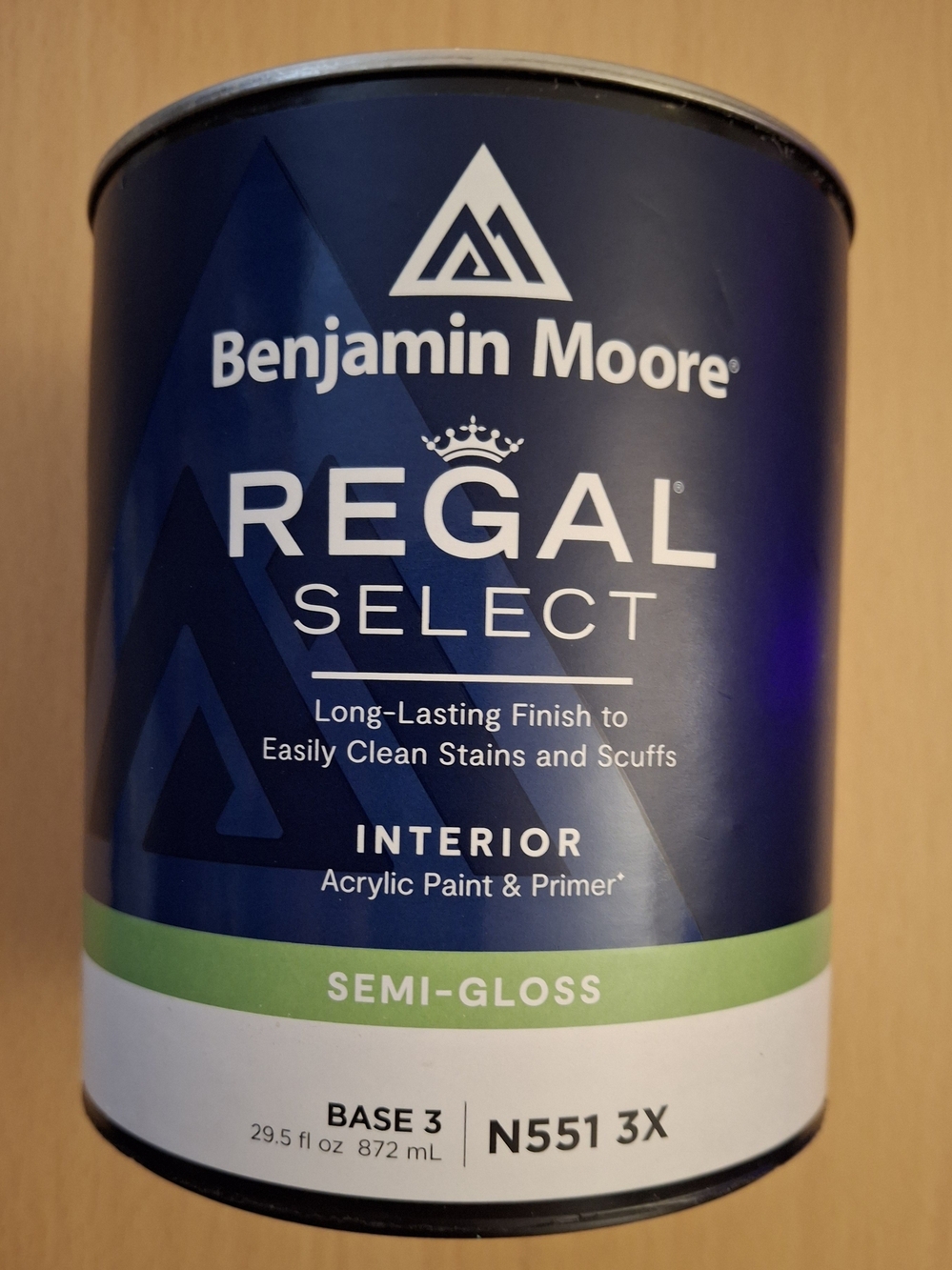 Benjamin Moore Regal Select Interior Semi-Gloss Base 3 Hamilton Blue 29.5oz